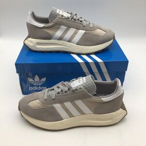 Adidas Retropy E5 Mens Size 8.5 Grey White Casual Running Sneakers Q47101‎ New